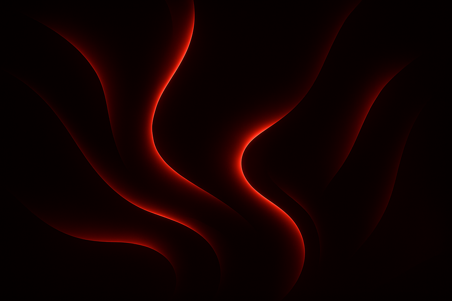 Red Neon Ember Wallpaper